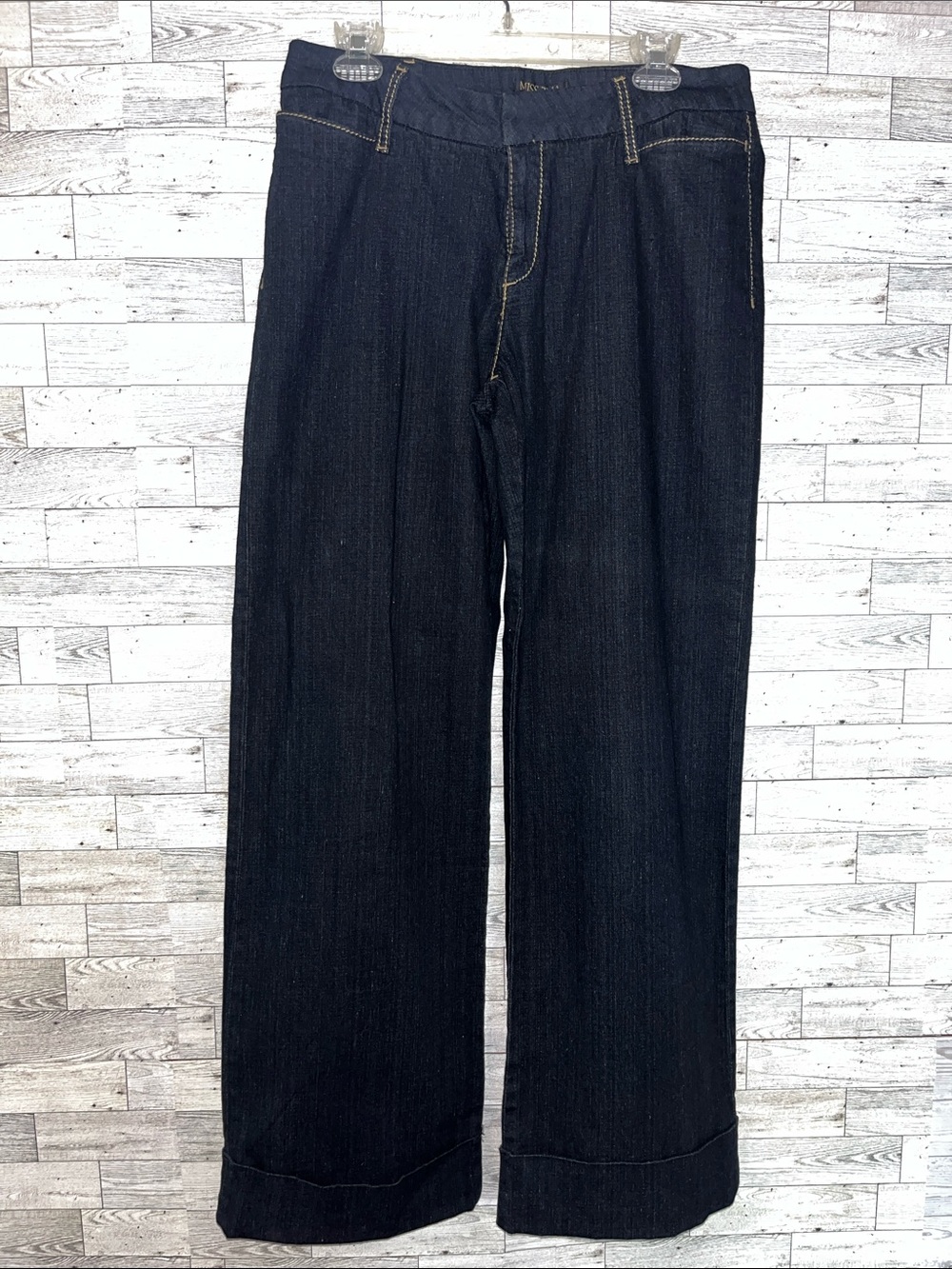 New Miss Tina Sz. 12 (Tina Knowles)Dark Denim Flare Leg Jeans